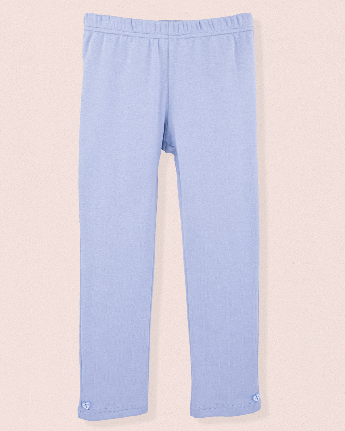 Italian Brushed Cotton Light Blue Legging